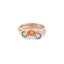 Stacking Birthstone Ring with Swarovski Crystals for Mom