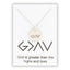 God is Greater Than the Highs and Lows - Inspirational Necklace