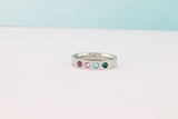 Mothers Ring Band - Mothers Birthstone Ring - Mothers Jewelry - Family Ring - Family Birthstone Ring - Mothers Day Gift - Grandmothers Ring