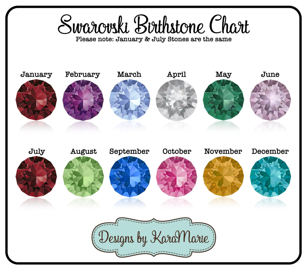 Birthstone Charms - Birthstone for Girls - Rose Gold Birthstone Charm - Silver birthstone charm - Birthstone Flower for Necklace or Bracelet
