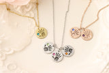 Birthstone Handprint Bangle - Mommy Jewelry - Gift for Mothers Day - Gift for Grandmother - Grandmothers Jewelry - Custom gift for Grandma