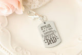 Any man can be a Father Keychain - Fathers Day Gift - Step Dad Keychain - Bonus Dad Keychain - Personalized Keychain for Dad