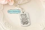 Any man can be a Father Keychain - Fathers Day Gift - Step Dad Keychain - Bonus Dad Keychain - Personalized Keychain for Dad