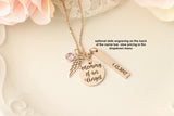 Mommy of an Angel Necklace - Rose Gold Memorial Necklace - Personalized Memorial Necklace - Custom Memorial Gift - Child Loss Necklace