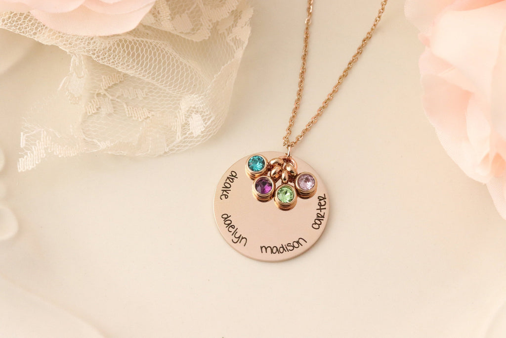 Grandma Necklace - Necklace with Grandkids Names - Necklace with Kids Names - Personalized Necklace - Mommy Jewelry - Grandma Jewelry