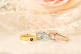 Birthstone Ring - Stacking Birthstone Rings - Mothers Birthstone Rings - Mothers Jewelry - Family Birthstone Ring - Mothers Day Gift