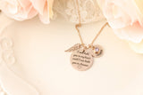 I will hold you in my heart until I can hold you in heaven necklace - Memorial Necklace - Sympathy Jewelry - Gift for Loss of Spouse