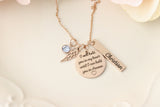 Hold you in my heart until I can hold you in heaven necklace - Memorial Necklace - Sympathy Jewelry - Gift for Loss of Spouse