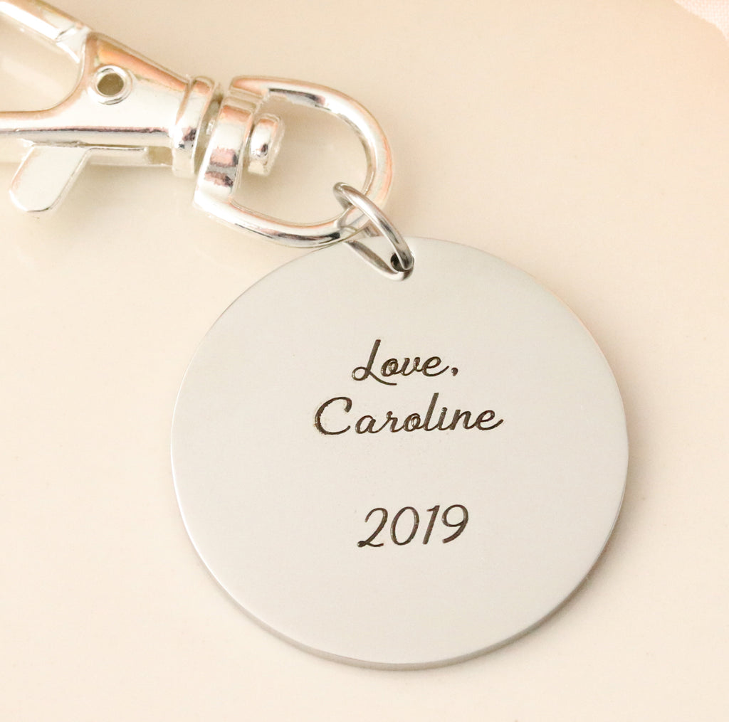 Father of the Bride Keychain - Gift for Father of the Bride - Keychain for Dad - Personalized Keychain for Dad - Wedding gift for Dad
