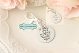 Father of the Bride Keychain - Gift for Father of the Bride - Keychain for Dad - Personalized Keychain for Dad - Wedding gift for Dad