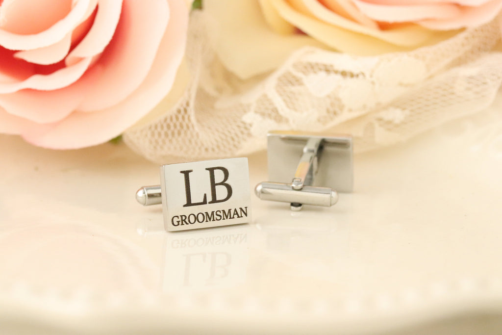 Cufflinks for Groomsman - Cufflinks for Best Man - Bridal Party Cufflinks - Wedding Cufflinks - Cufflinks for Men - Gift For Groomsmen