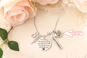 Miscarriage Memorial Necklace - Remembrance Jewelry - Mommy of an Angel - Loss of children memorial -  Loss of Pregnancy Gift - Condolences