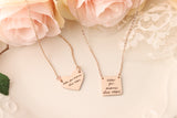 Actual Handwriting Necklace - Custom Handwriting Jewelry - Handwriting Heart Necklace - Gift with Actual Handwriting - Handwriting Keepsake