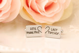 Actual Handwriting Cuff Links - Personalized Cuff Links for Groom - Gift for Groom on Wedding Day - Groom gift from Bride, Husband Cufflinks